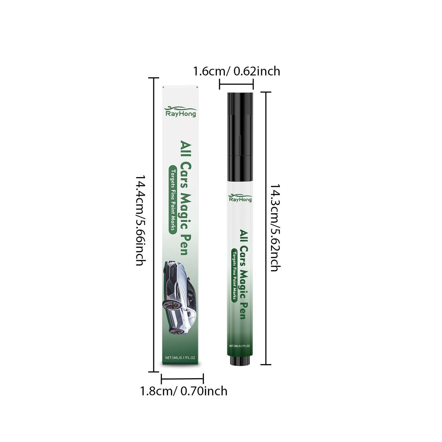 RAYHONG Car Scratch Care Pen, Car Paint Scratch Scratch Polishing Repair Refurbishment Daily Portable Care Pen