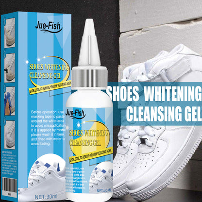 Jue-Fish white shoes leave-in cleaning artifact cleaning agent decontamination and yellow edge shoe shine agent shoe edge oxidant