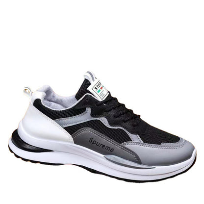 Breathable dad shoes for men, spring/summer 2025 collection: korean style fashionable casual sneakers, soft sole, lightweight mesh, trendy footwear