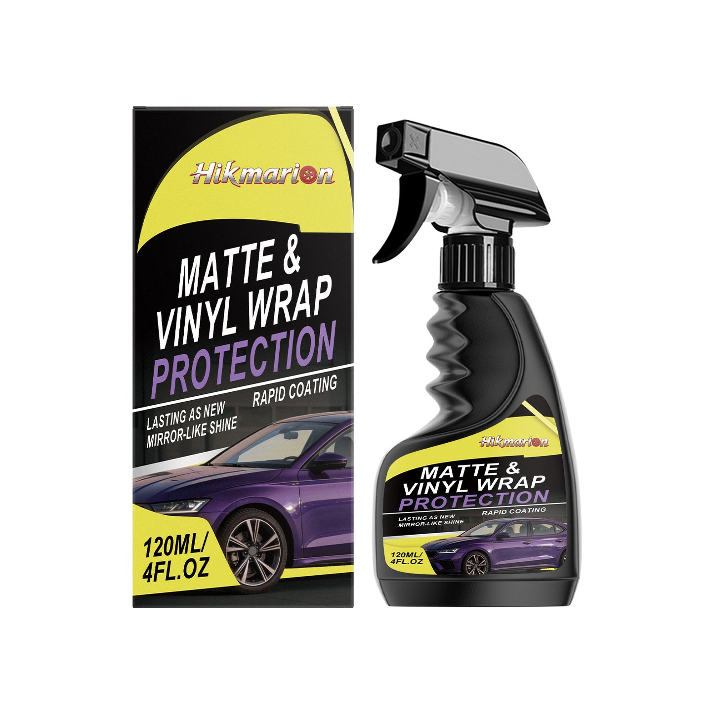 Hikmarion Automotive Coating Spray, Automotive Paint Cleaning Care Renovation Gloss Coating Brightening Care