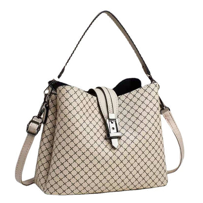 Large-capacity bag for women 2026new arrivaltrendyniche styleaccessible luxury texture bucket bagfashioncontrast colorwork clothing shoulder bag