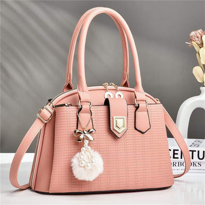 Fashion embossed women's bag 2026 casual large capacity satchel bag k-style high-end new shoulder crossbody bag wholesale