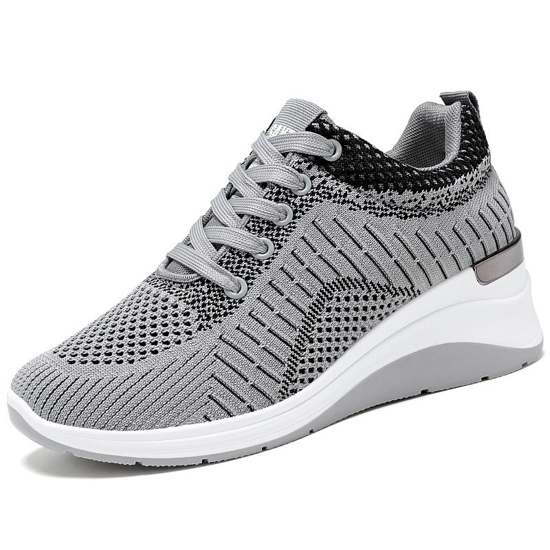 Women's spring new arrivals: wholesale foreign trade women's shoes - hidden heel shoes, trendy shoes, breathable thick-soled sneakers for women
