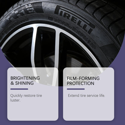 Hikmarion tire gloss spray, car tire gloss polish Durable for daily maintenance
