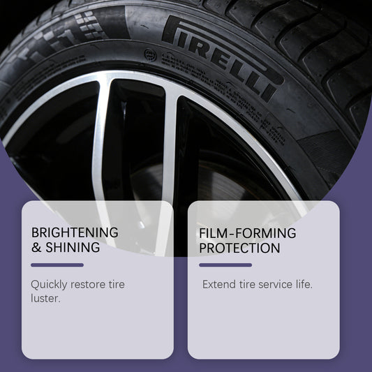 Hikmarion tire gloss spray, car tire gloss polish Durable for daily maintenance
