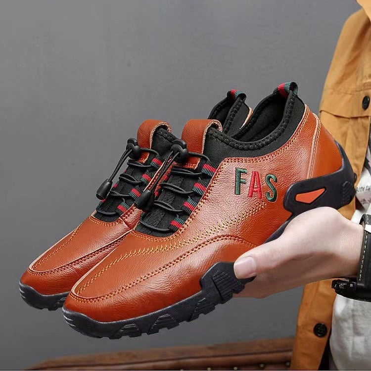 Leather loafer shoes for men, 2025 new business casual slip-on driving shoes, soft sole shoes for men