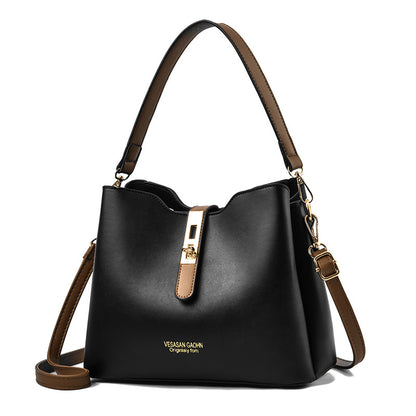 Women's bag 2024 new fashion korean style trendy minimalist elegant shoulder crossbody bag chic bucket tote handbag