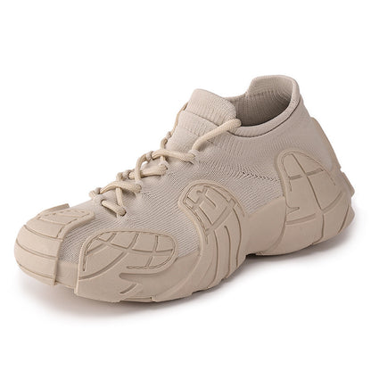 Women's versatile spring sneakers: octopus design, thick-soled, flyknit casual shoes - plus size available for export