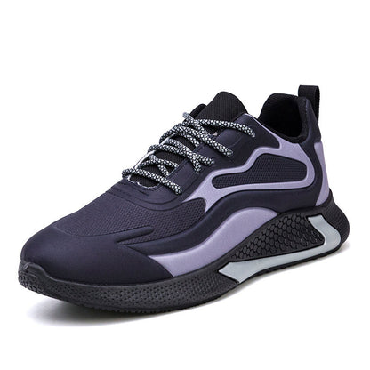 Customized men's export shoes 2024 new korean style casual shoes breathable trendy men's running shoes low-top color block athletic shoes