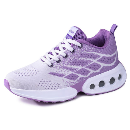 Women's spring sneakers: cushioned, soft-soled running shoes - wholesale, plus size, fashionable, versatile, breathable mesh shoes for cross-border e-commerce