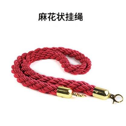 Hotel concierge pole lanyard welcome column luxury stainless steel ball barrier bank queue guardrail fence pole guard