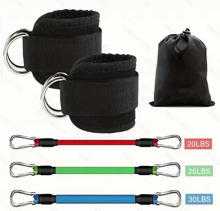 Buttocks belt gantry hip lift ankle resistance elastic trainer foot ring hip leg tension rope shaping slimming