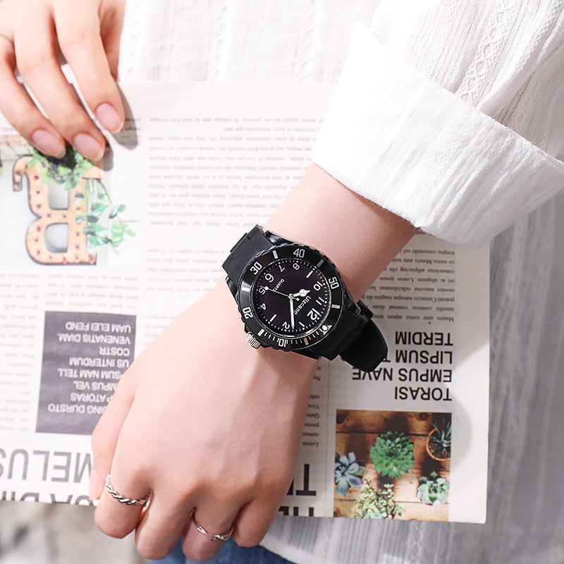 New wish hot-selling fresh sport silicone fashion racing business quartz couple watch wholesale
