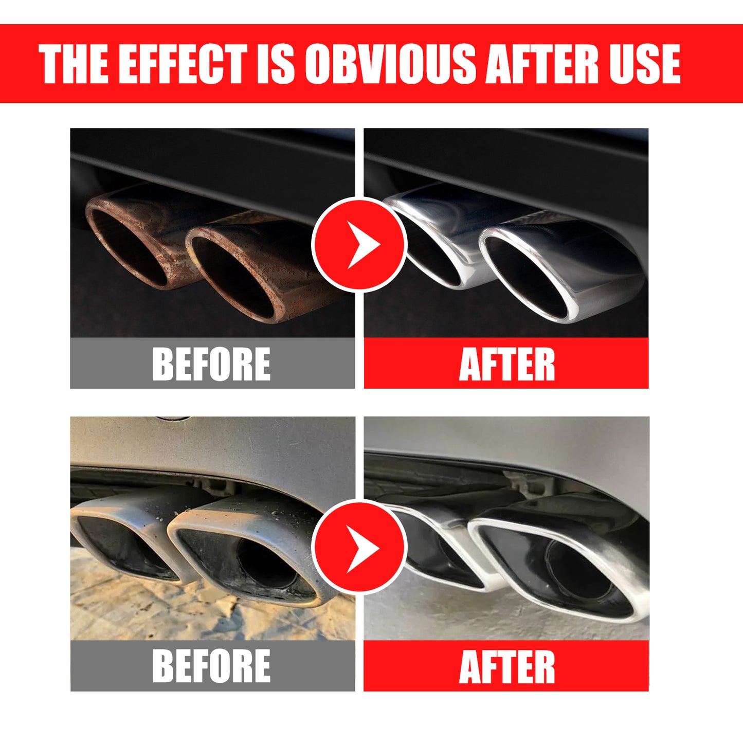 Rayhong car exhaust pipe multi-functional metal anti-rust cleaner exhaust pipe motorcycle equipment maintenance