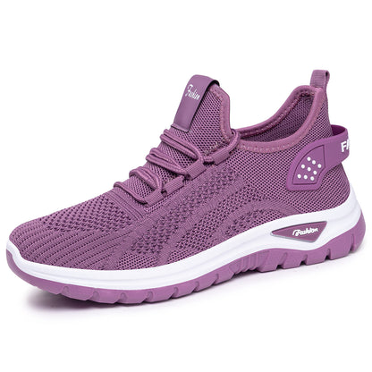 Women's spring collection: flyknit athletic shoes - comfortable, breathable running shoes, plus sizes available, exclusive private label gifts, lightweight single shoes - wholesale