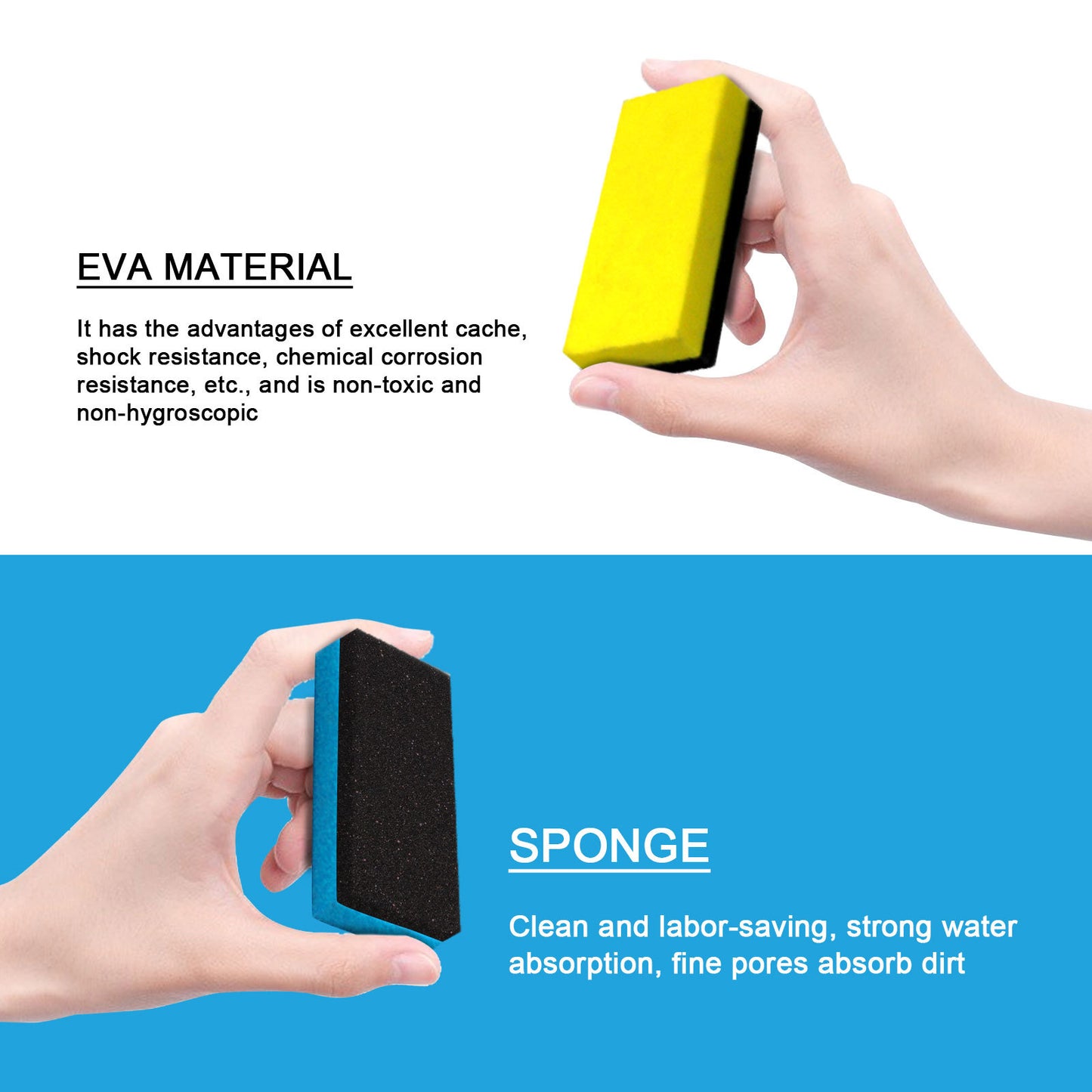 Household cleaning, water-absorbing wiping, sponge non-staining, leather, metal, glass wiping towel, water-absorbing and non-marking water towel