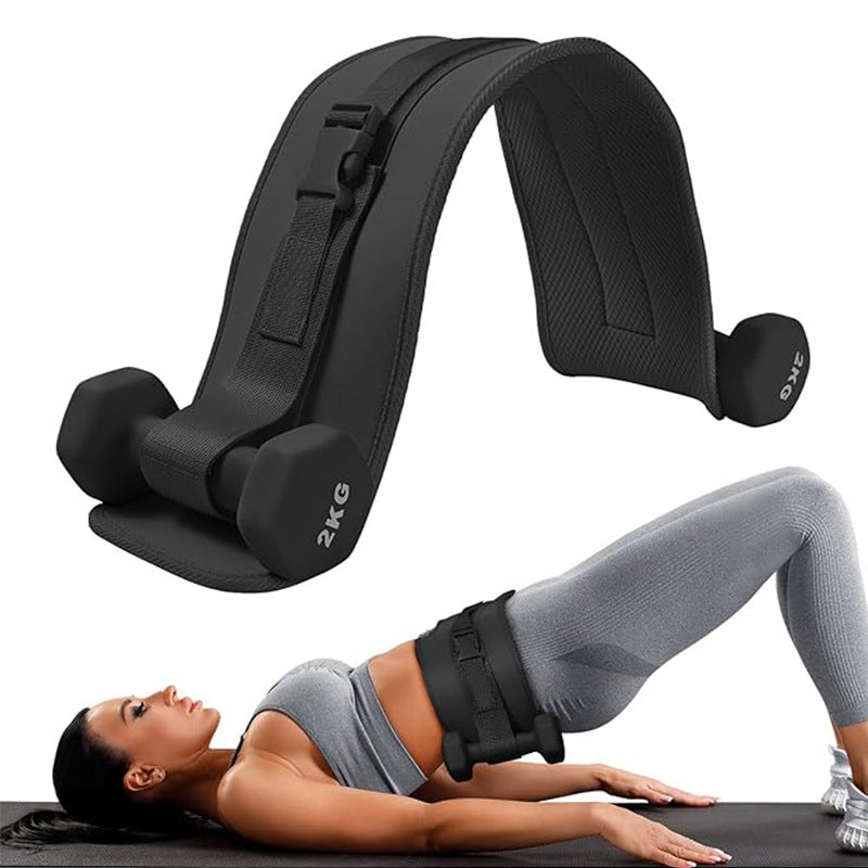 Belt dumbbell barbell weight-bearing belt hip bridge auxiliary belt fitness weight-bearing training belt hip thrust weight-bearing belt