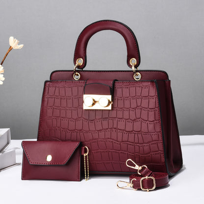 New women's handbags 2024: stylish shoulder bag, fashionable embossed mother-daughter bag, crossbody, shoulder bag, and tote bag - dropshipping available
