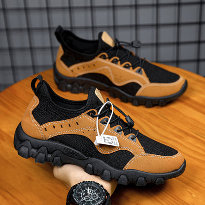 Customizable new hiking shoes, low-cut round toe athletic running shoes, cross-border export, plus size casual shoes - direct from the manufacturer