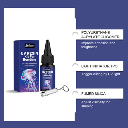 Stilruhe UV resin Epoxy set, transparent handmade DIY jewelry, odorless, quick-drying and easy to operate