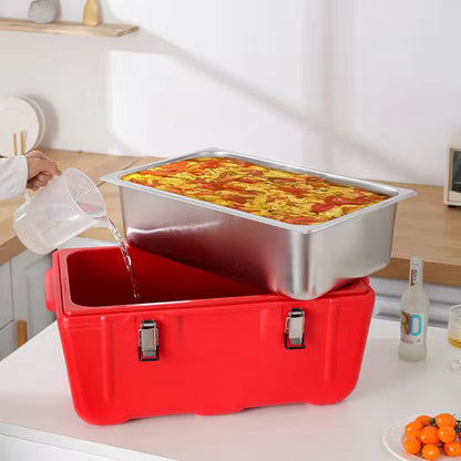 Commercial stainless steel insulated box, large-capacity food delivery box, food insulation and heat preservation freezer