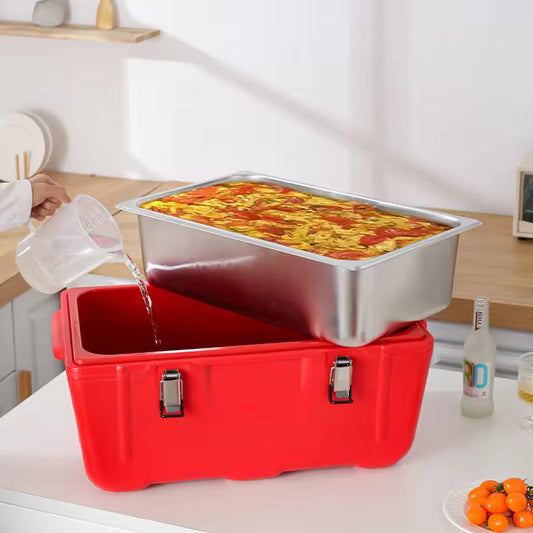 Commercial stainless steel insulated box, large-capacity food delivery box, food insulation and heat preservation freezer