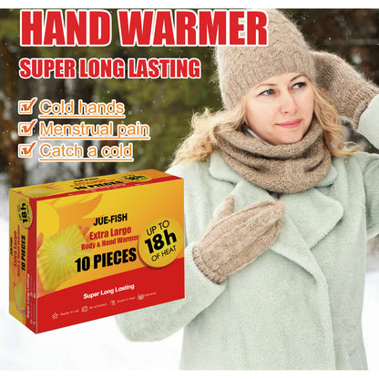 Jue-Fish warm treasure sticker, cold protection and warmth, autumn and winter warm time 18 hours heating pad to repel cold and warm body sticker