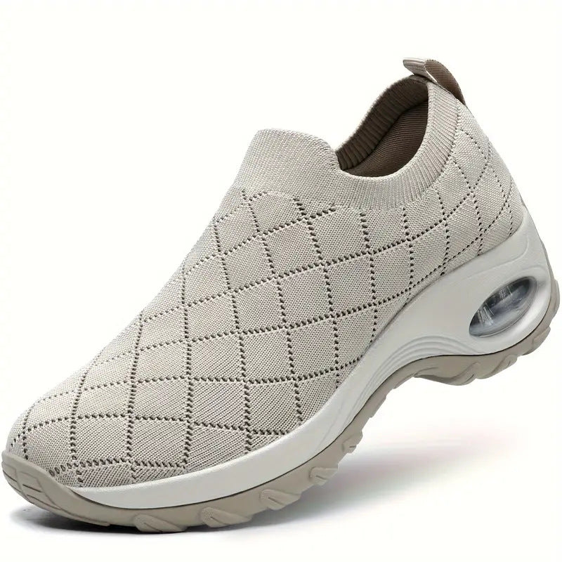 Cross-border export women's shoes plus size 2025 fly knitting socks one-legged casual shoes breathable casual air cushion sports shoes