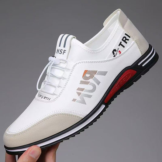 Men's flat shoes - summer lightweight slip-on casual shoes, anti-slip soft sole driving shoes, cross-border e-commerce