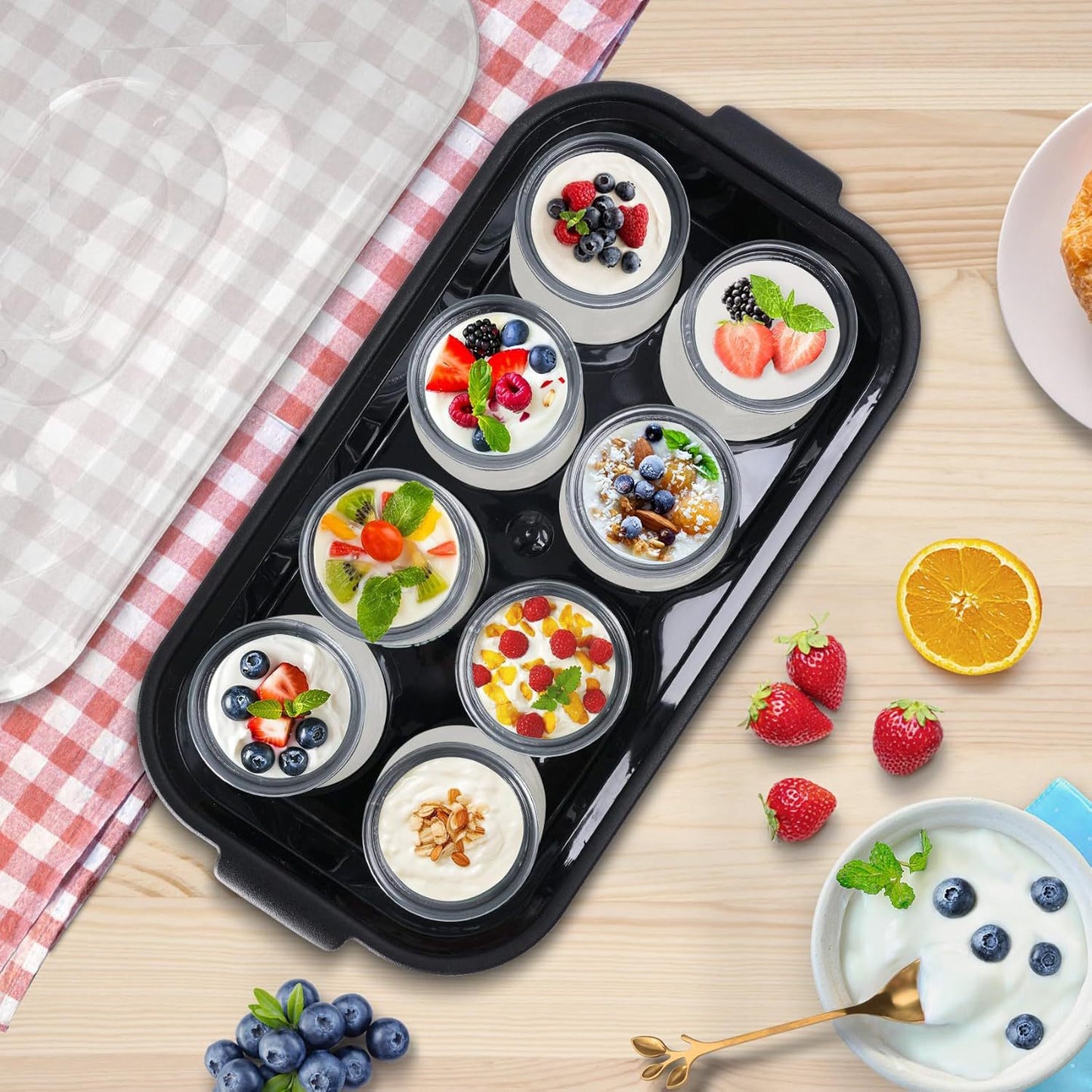 Cross-border yogurt machine large capacity milkshake jam ice cream pudding machine ice cream machine yogurt maker