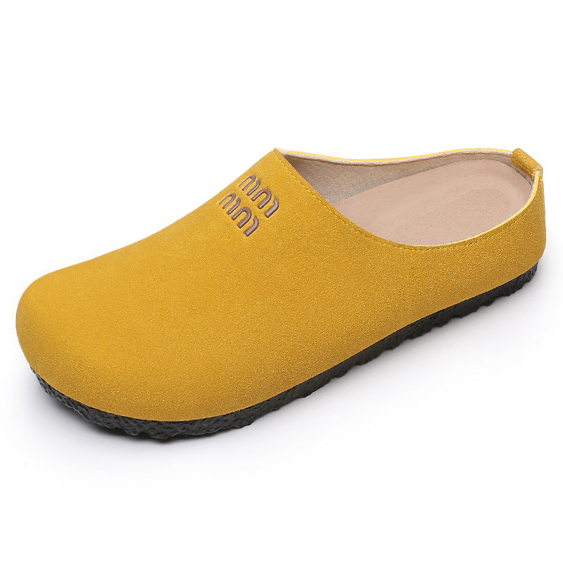 Women's shoesversatilesummernew arrival birkenstock shoescut out fishbone slippersoutwearclassy half slippers breathable sandals
