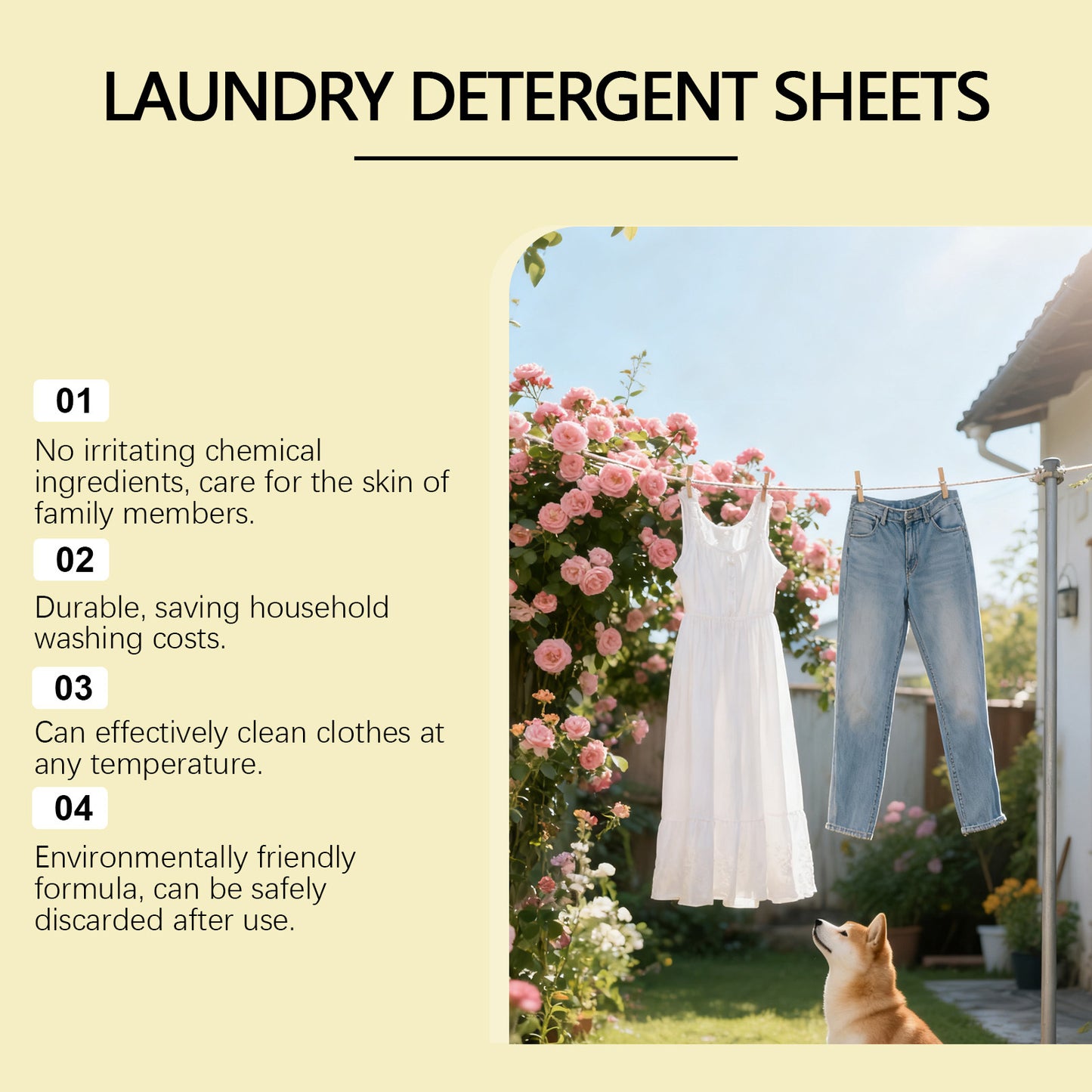 JAKEHOE clothing washing tablets, household clothing stains, dirt cleaning, odor convenient to carry clean clothes