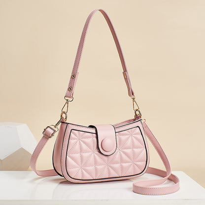 2026 spring new trendy fashion diamond lattice women's bag chain chic korean style small square bag casual shoulder crossbody bag
