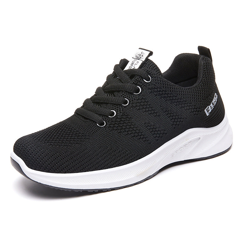 Jinshiyuan |   Women's spring collection: breathable mesh sneakers - soft sole, comfortable running shoes, stylish casual shoes.