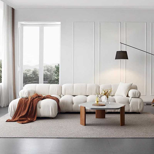 Cross-border export vacuum compressed sofa italian fabric lazy small apartment straight-row module chameleon sofa