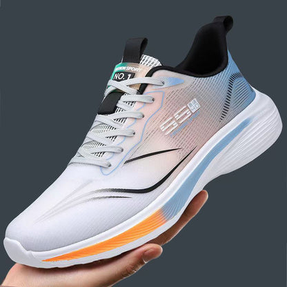 Men's new ice silk mesh breathable running shoes - cold bonding, ultra-lightweight, shock-absorbing eva soft sole sneakers