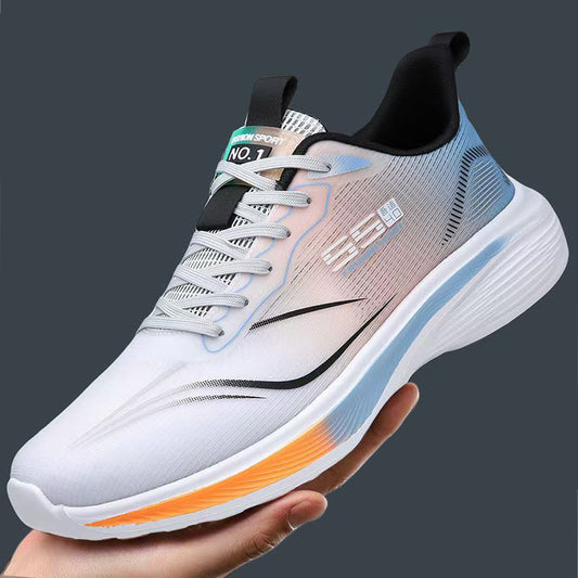 Men's new ice silk mesh breathable running shoes - cold bonding, ultra-lightweight, shock-absorbing eva soft sole sneakers