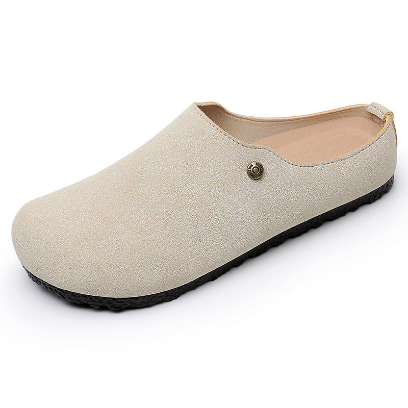Women's shoesversatilesummernew arrival birkenstock shoescut out fishbone slippersoutwearclassy half slippers breathable sandals