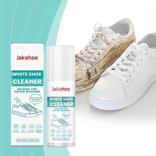 JAKEHOE white shoe cleaner, deep cleaning dust stains, yellow edges, leave-in white shoe cleaner