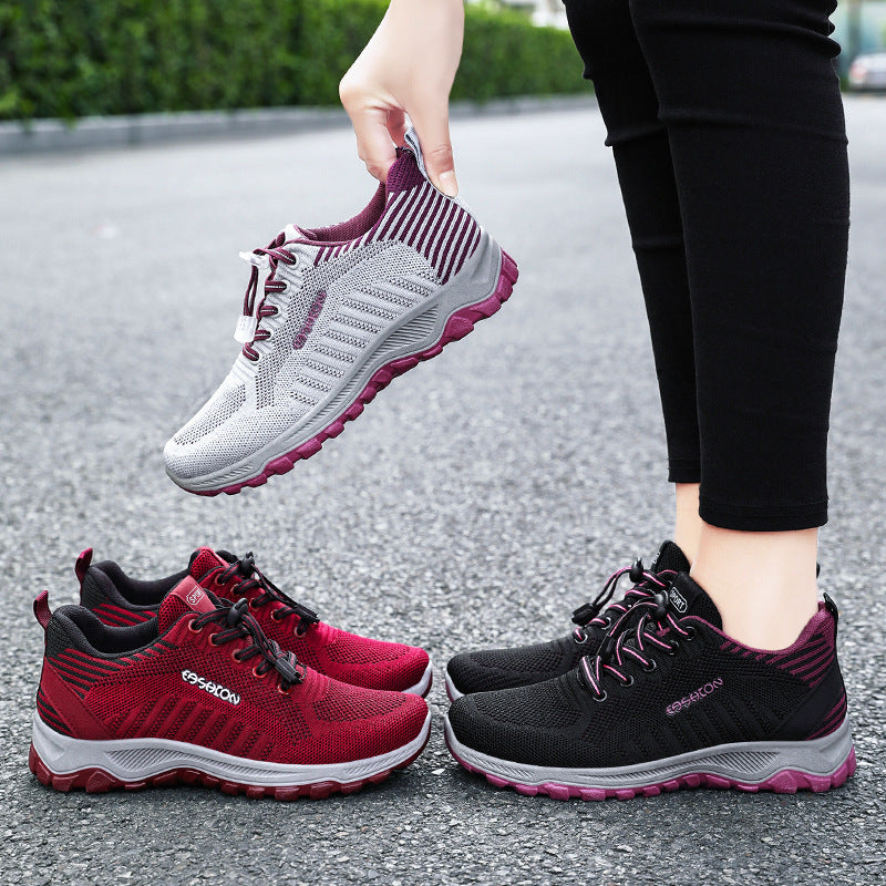 Women's walking shoes 2026 spring new style for couples running shoes ladieswear shoes casual elderly shoes sports style