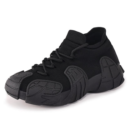 Women's versatile spring sneakers: octopus design, thick-soled, flyknit casual shoes - plus size available for export