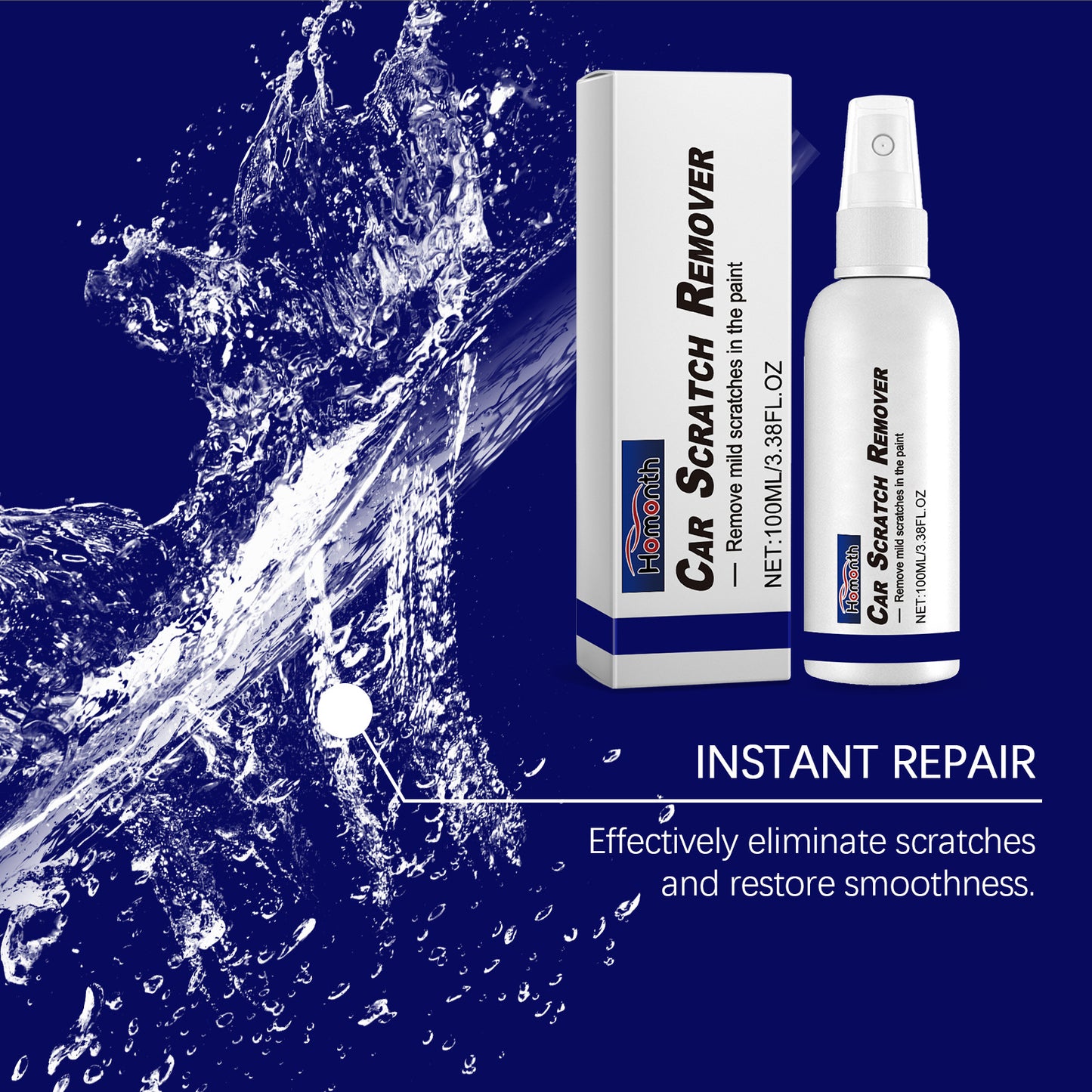 HOMONTH Car Scratch Spray, Car Paint Maintenance Scratch Scratch Coating Refurbishment Fluid Car Spray