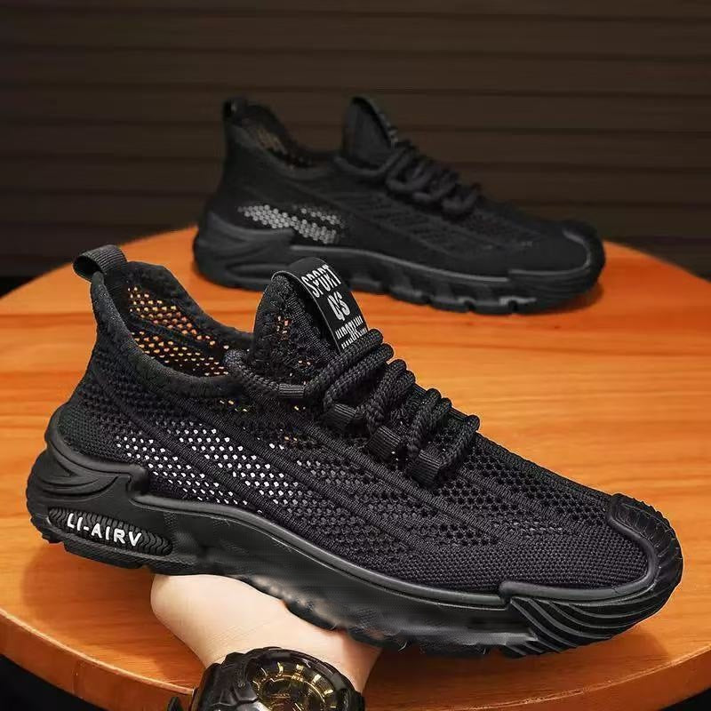 Slip-on men's shoes breathable casual shoes trendy minimalist men's sneakers non-slip soft sole work safety shoes wholesale
