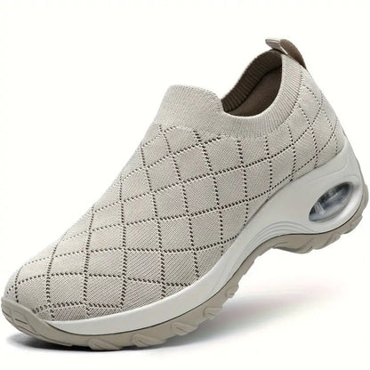Cross-border export women's shoes plus size 2025 fly knitting socks one-legged casual shoes breathable casual air cushion sports shoes