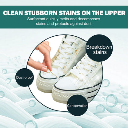 JAYSUING little white shoe cleaner, shoe edge black decontamination cleaning, whitening, one wipe is white, no water cleaning agent