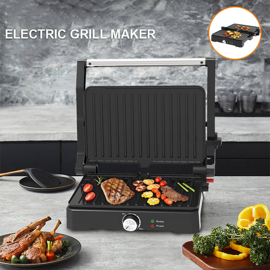 Bestselling panini maker & sandwich maker for export - 180° reclining steak maker, grill, and burger press for home use