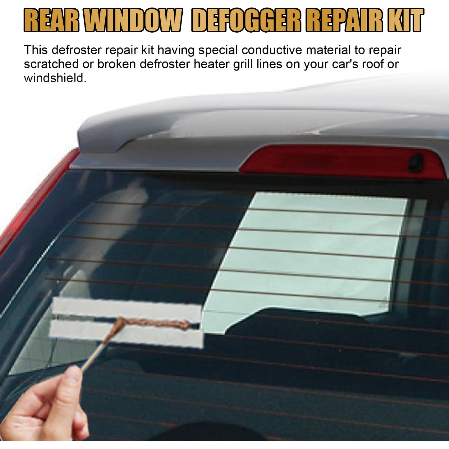 Rayhong Rear Window Defogging Repair Kit, Rear Window Heater Defogger Repair Kit, Grille Wire Repair Kit