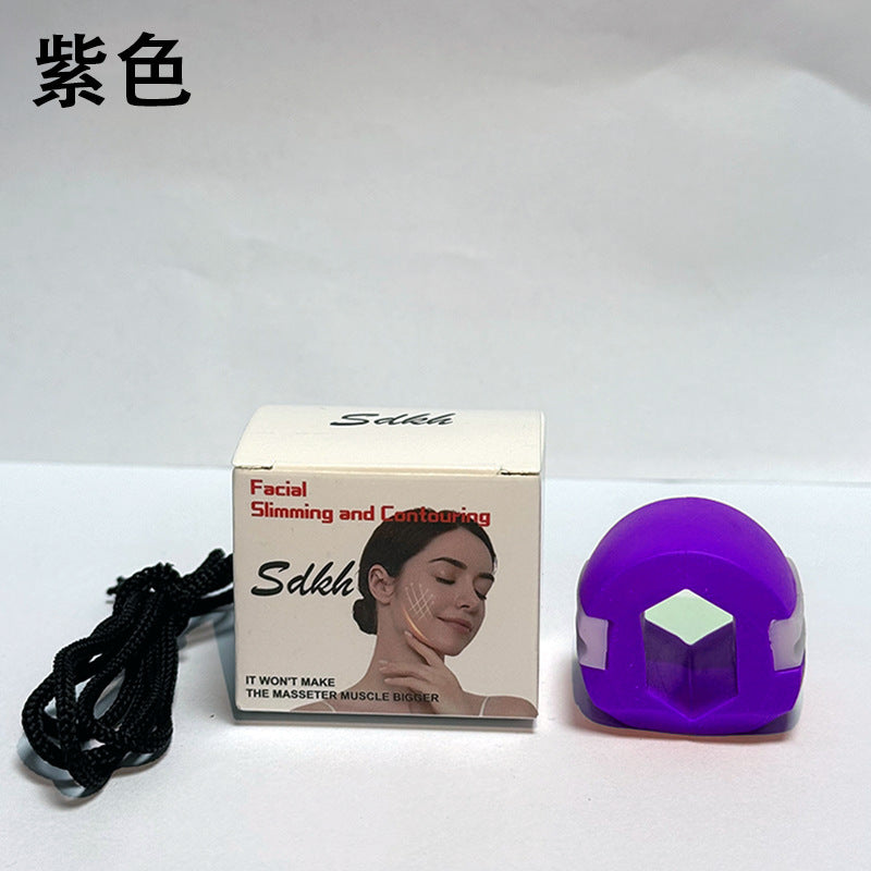Facial masseter silicone exerciser face shaping masseter ball jaw trainer