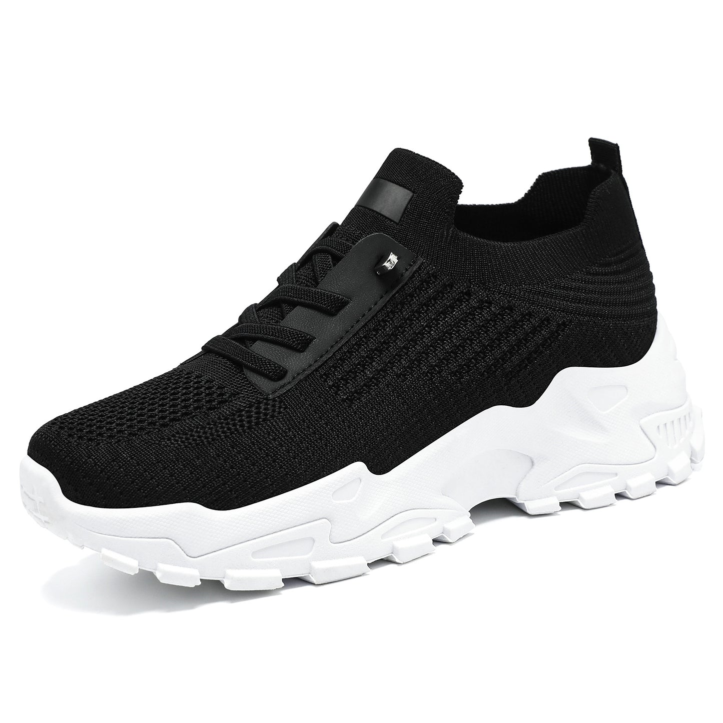Women's spring new arrivals: cross-border shoes, breathable sneakers, flyknit running shoes, soft sole comfort, thick sole shoes - wholesale