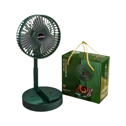 Outdoor rechargeable portable student home retractable foldable usb desktop electric fan 6inch wireless mini fan
